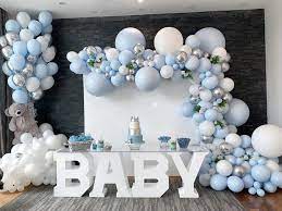 Baby Shower Ideas Baby Shower Balloons Boy Baby Shower Themes Baby Shower Decorations