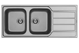 Livraison rapide et stock disponible. Evier Inox 2 Bacs Reversible Arena Howdens Cuisines