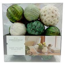 Decorative Balls Vase Filler Green White Threshold Vase Fillers Green Vase Decor