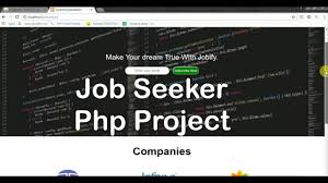 Desk For Job Seeker Project In Php With Source Code Php Project Tutorial Job Seeker Php Tutorial Job