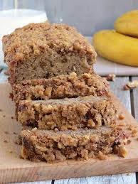 This recipe makes two loaves so it is great for gift giving. Moist Banana Bread W Crunchy Streusel Topping