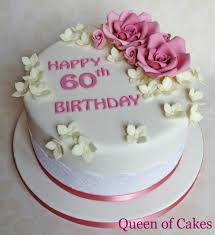 Flower 60th Birthday Cake Ideas For Mom Ladies 60th Birthday Cake With Lace And Sugar Flowers By Queen Of Cakes Birthday Cake For Mom 60th Birthday Cakes 12th Birthday Cake