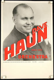 Original Vintage Poster: Dave Haun and His Orchestra