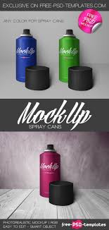 Free Spray Cans Mock Up