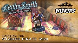 The pieces incorporated a dial in the base that showed each piece's statistics. Wizkids Mini Painting Tutorial Pirate Youtube