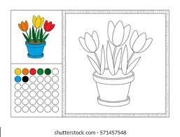 Print and color spring pdf coloring books from primarygames. Adult Coloring Book Page Colored Template Stock Vector Royalty Free 571457548