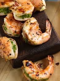 Jumbo Shrimp Stuffed With Cilantro And Chiles Recipe Grilled Appetizers Food Network Recipes Summer Appetizer