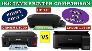 This one in particular was a good price, works well, and i'm still on the. Canon Vs Hp Vs Epson Ink Tank Colour Printers Comparison Youtube
