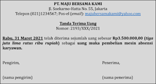 Baik itu berupa uang, dokumen, barang, ataupun hal lainnya. Contoh Tanda Terima Yang Lengkap Dan Benar Akseleran Blog