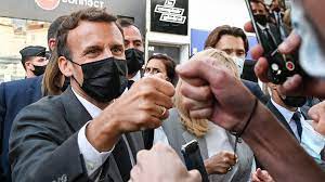 Emmanuel macron, french banker and politician who was elected president of france in 2017. H96o8a9iux68um
