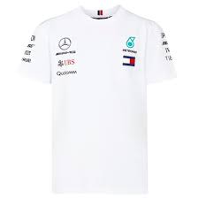 Mercedes Benz Amg Petronas Kids White Authentic 2018 F1 Team T Shirt Erkek Modasi Araba