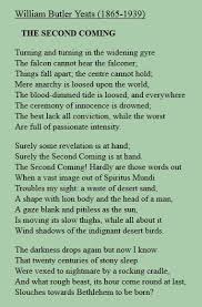 The Second Coming 1920 William Butler Yeats Soul Poetry Academic Writing Services Poetry Words