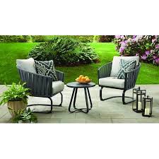 Better Homes Gardens Hamlin 3 Piece Patio Chat Set Walmart Com Outdoor Furniture Sets Modern Patio Furniture Better Homes Gardens
