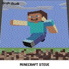 Check spelling or type a new query. Minecraft Steve Single Pixel Video Game Character And Landscape Croche Acrylic Stew