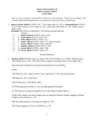 Descendants of Jeptha Alford