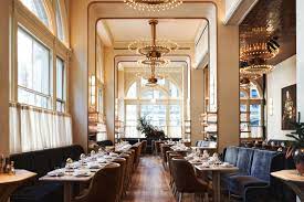 The dining room is definitely more upscale than the wolf creek bar & grill in terms of table setting and service. Inside The Design Of Nyc S Most Stylish New Restaurant Architectural Digest