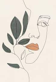 This poster combines minimalist and bohemian styles. Aesthetic Background Discover Modern Woman Line Drawing Printable Wall Art Art Prints Minimalist Art Line Art Drawings Art Inspiration