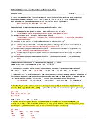 Click cover for full preview. Worksheet 5 Acids Bases Iii With Answers Acid Buffer Solution