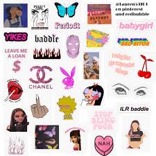 Aesthetic Baddie Printable Cute Stickers Black And White Baddie Sticker Pack Sticker By Lauren53103 In 2020 Iphone Case Stickers Stranger Things Sticker Pop Stickers