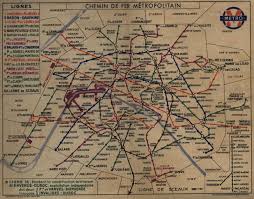 Paris Metro Map 1937 Compared To 1956 Note More Old Denominations Obligado 1 Marbeuf Rond Point 1 Old Routes Place D Italie Metro Paris Metro Paris