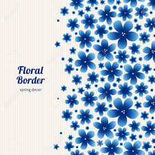 The best selection of royalty free simple floral patterns vector art, graphics and stock illustrations. Bright Floral Border On Light Background Spring Garland With Simple Flowers Blue Vintage Illustration Decorative Element For Design Place For Text Lace Pattern For Invitations Greeting Cards Royalty Free Cliparts Vectors And