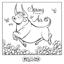 Little elf pulling his sled. Blue Sky Studios On Twitter Welcome Spring Into Your Home By Filling In Our Ferdinandmovie Inspired Coloring Sheet Jason Sadler