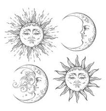 Simple tattoos are a fantastic choice for a woman who is more laid back in geometric sun tattoos focus on the basic shapes and lines of the traditional sun design, creating. Sun Tattoo Vector Images Over 7 400