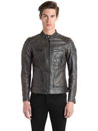 Belstaff Weybridge Leather Jacket In Anthracite Modesens Lederjacke Jacken Leder