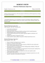 Hasdrubal plant / construction of a new gas turbine. Electrical Maintenance Supervisor Resume Samples Qwikresume