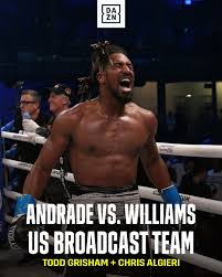 This is in the future, it's somewhere, definitely. Dazn Boxing On Twitter ðšƒðš ðš˜ ðš†ðšŠðš¢ðšœ ðšƒðš˜ ðš†ðšŠðšðšŒðš' There Will Be Two Sets Of Commentary Teams On The Call For Andradewilliams This Saturday