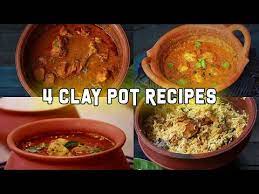 4 Clay Pot Recipes 4 Recipes In Clay Pot Clay Pot Cooking Youtube Clay Pot Cooking Recipes Claypot Recipes Cooking Recipes