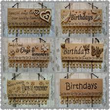 Birthday Reminder Calendar Wooden Discs Birthday Board Tags Family Gift Xmas Home Furniture Birthday Board Diy Birthday Reminder Board Birthday Calender