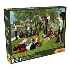 This puzzle measures 28 x 20 when completed. Aquarius The Office Sunday Afternoon 1000 Piece Puzzle