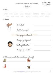 Free Printable Beginner Esl Pre Junior Worksheet 21 Verb To Have Got Verb To Have Book Activities English Activities