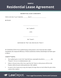 Read more for a long period to use an asset/property. Residential Lease Agreement Free Rental Lease Form Us Lawdepot