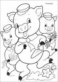 The three funny little pigs coloring picture shows the very beginning of an old wise fairytale of the three little pigs. The Three Little Pigs Story Coloring Pages Coloring Home