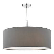 Select same day delivery or drive up for easy contactless purchases. Contemporary Large Grey Faux Silk Drum Shade Ceiling Pendant Light