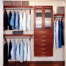 John Louis Home 48 W 120 W Deep Solid Wood 6 Drawer Doors Deluxe Organizer Wayfair Closet System Closet Organizing Systems Closet Organizer With Drawers