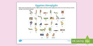 From mummies, to king tut, to hieroglyphs and more! Free Resource Ancient Egyptian Hieroglyphs Printable Symbol Sheet