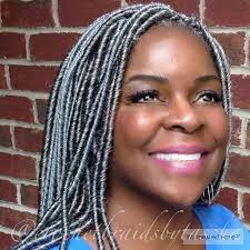 Grey Faux Locs Crochetbraids Www Crochetbraidsbytascha Com Faux Locs Hairstyles Beautiful Gray Hair Braids For Black Hair