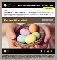 Lost or stolen cards will not be replaced. California Pizza Kitchen Easter E Blast On Behance