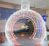 Customizable shape Waterproof 3D LED bell shape motif string lights for  commercial street holiday decor