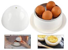 Microwave on high (100% power) for 40 seconds. Home X Microwave Egg Boiler With Saucer For Hard Boiled Or Soft Boiled Eggs Egg Microwave Cooker No Piercing Required Dishwasher Safe Up To 4 Eggs Buy Online In Antigua And Barbuda At Antigua Desertcart Com Productid