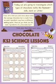 Ks2 Science Chocolate Science Lessons Primary Science Chocolate Activities