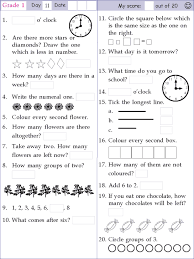 Mental Math Grade 1 Day 11 Mental Math Mental Maths Worksheets Math Worksheets