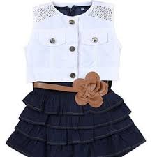 Hot Sale Girls Denim Vest Skirt Children Girls Summer Models Girls Vest Jeans Dress Jacket 2pc Suits Girls Denim Kids Outfits Girls Baby Girl Clothes