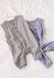 Handmade Organic Cotton Linen Baby Romper Moonroomkids On Etsy Hipster Baby Clothes Baby Clothes Baby Boy Linen