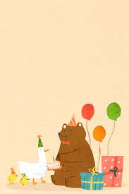 Download Premium Vector Of Animal Doodle Birthday Celebration Vector Animal Doodles Birthday Illustration Cute Cartoon Wallpapers