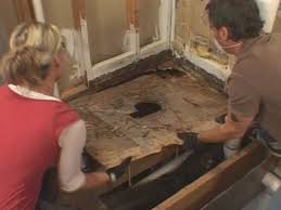 If you're afraid of mold in the bathroom ditra will help. How To Lay A Subfloor Diy Remodel Mobile Home Repair Bathroom Repair