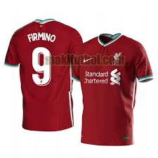 Camisetas Liverpool 2020 2021 Primera Roberto Firmino 9